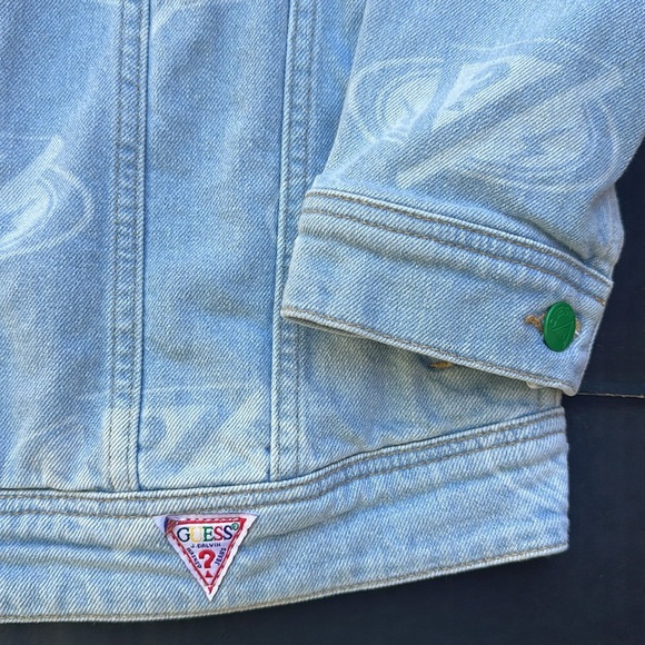 New GUESS J BALVIN Blue Denim Girls Jacket SZ 12 - Picture 5 of 6